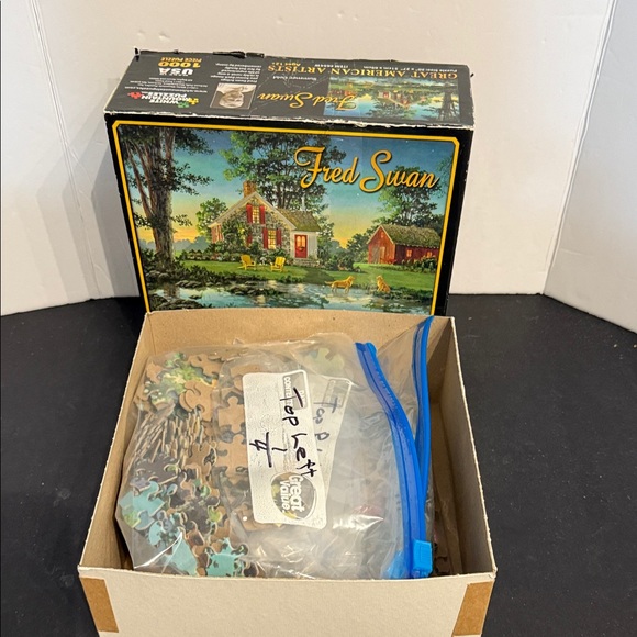 Fred Swan Summer Gold 1000 Piece White Mountain Jigsaw Puzzle  SALE🔴3/$25 - Picture 3 of 4